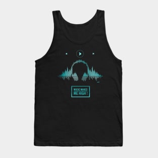 Night music blue Tank Top